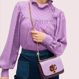 Kate Spade New York Nicola Glitter Twistlock Chain Shoulder Bag